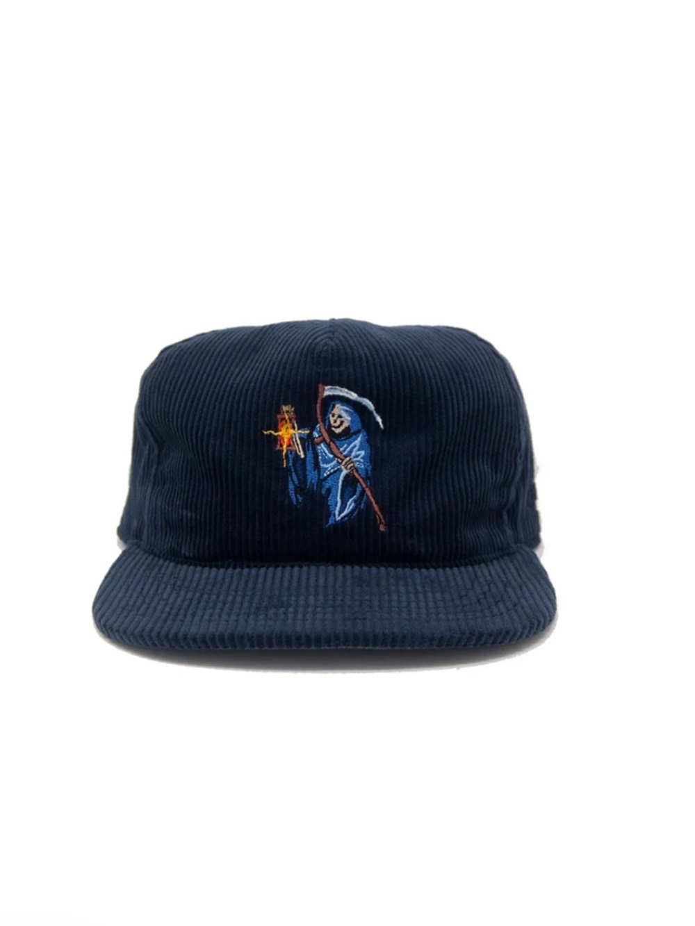 The Ampal Creative Corduroy FRIEND OF THE DEVIL II - Reaper Navy Strapback